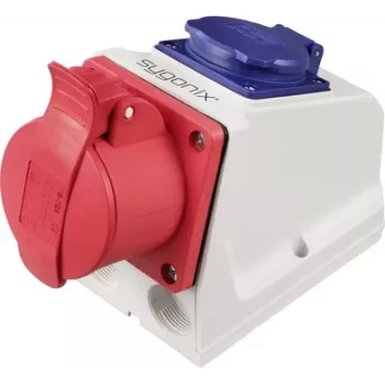 Sygonix SY-6271370 tomada de parede CEE 16 A 5 polos 415 V/AC IP44 vermelho