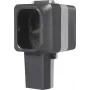Sygonix SY-6670746 tomada de superfície de 1 via, com fechadura, bases rotativas, IP55, cinzento