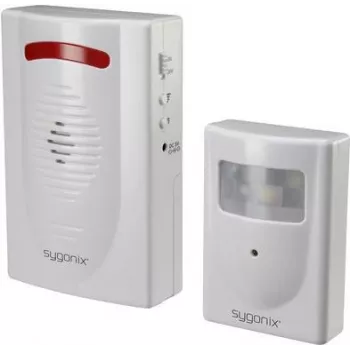 Sygonix SY-5045276 detetor de movimento PIR com alarme de 120 dB e LED