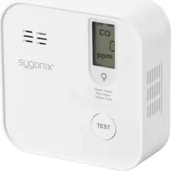 Detetor de monóxido de carbono Wi-Fi Sygonix SY-6418204 com controlo por app e pilha de 5 anos