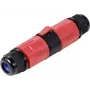 Conector de cabo tripolar resistente às intempéries Sygonix SY-6748350 com terminais de encaixe, IP68, 450 V, 24 A, preto