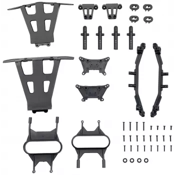 REELY RE-7763652 Conjunto de para-choques e torres de amortecedores para carros RC 1:10
