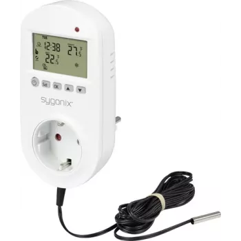 Sygonix SY-6824098 Ficha termostática universal com programação semanal