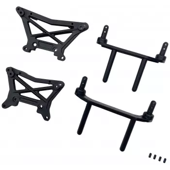 Reely RE-8378430 Torre de amortecedores e suporte de carroçaria sobressalente para Rhino 2WD e Dune Fighter 2WD