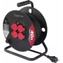 Sygonix SY-10236132 Tambor de cabo 25 m H05VV-F 3G1.5 4 tomadas Schuko preto