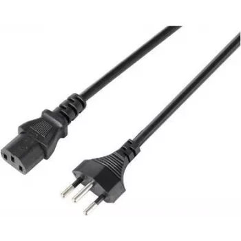 Sygonix SY-5243896 Cabo de alimentação CEE 7/7 para IEC C13 angular 5 m preto