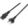 Sygonix SY-5243896 Cabo de alimentação CEE 7/7 para IEC C13 angular 5 m preto