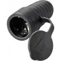 Sygonix SY-5806882 Tomada fêmea Schuko em borracha 250 V/AC preta IP44