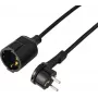 Sygonix SY-7165298 Cabo de extensão 16 A preto 5,00 m H05VV-F 3G 1,5 mm²