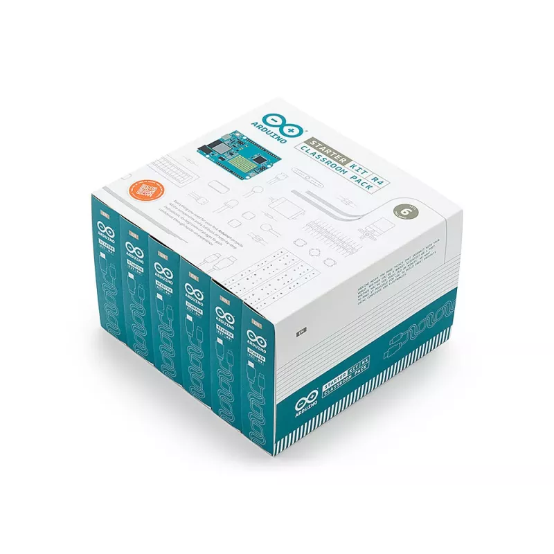 Arduino Starter Kit R4 Classroom Pack, 6 x Arduino Starter Kit R4, para um grupo a partir de 12 pessoas (K000007_R4-6P)