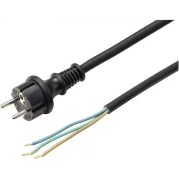 Sygonix SY-6029108 Cabo de alimentação Schuko para IEC C13 3m preto