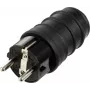 Sygonix SY-6618468 Ficha Schuko TPE 250 V/AC Preto IP44