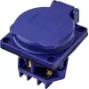 Sygonix SY-6746376 Tomada Schuko IP44 Azul
