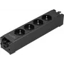 Módulo de tomadas 4 tomadas sem interruptor, preto Sygonix SY-6872232