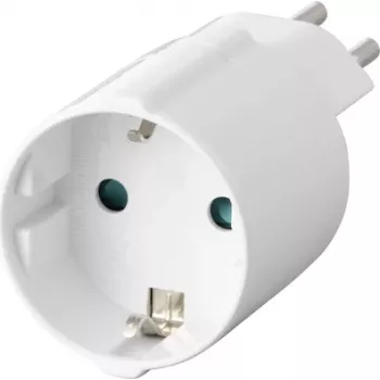 Adaptador de viagem Schuko para Swiss (tipo J para tipo F, 10 A, 250 V, preto) Sygonix SY-6949550