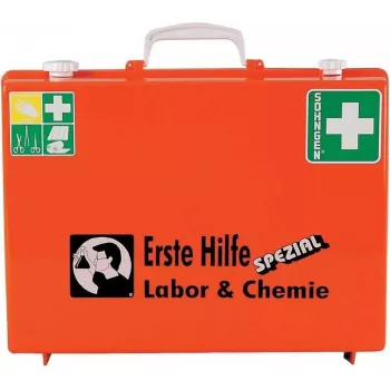 SÖHNGEN MT-CD Kit de primeiros socorros industrial, caixa de plástico laranja com fecho de clique, 400 x 150 mm 0360106