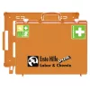 SÖHNGEN MT-CD Kit de primeiros socorros industrial, caixa de plástico laranja com fecho de clique, 400 x 150 mm 0360106