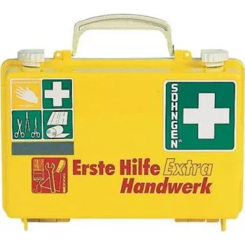 SÖHNGEN Kit de primeiros socorros EXTRA HANDW DIN 13157 Montagem na parede Caixa ABS Laranja O320125