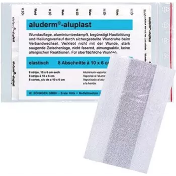 SÖHNGEN aluderm®-aluplast Rolo de pensos elásticos, 6 cm x 1 m, estéril, secções seladas individualmente