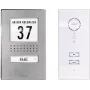 M-E MODERN-ELECTRONICS ADV 111 WW Posto de áudio para intercomunicador com fios Conjunto completo para moradia unifamiliar, Aço inoxidável, Branco (41137)