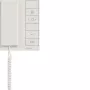 Hager RTQ640X Posto interno de áudio com auscultador para barramento IP de 2 fios, Branco polar