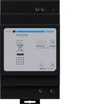 Hager RTD220X Fonte de alimentação para calha DIN 48V DC 60W