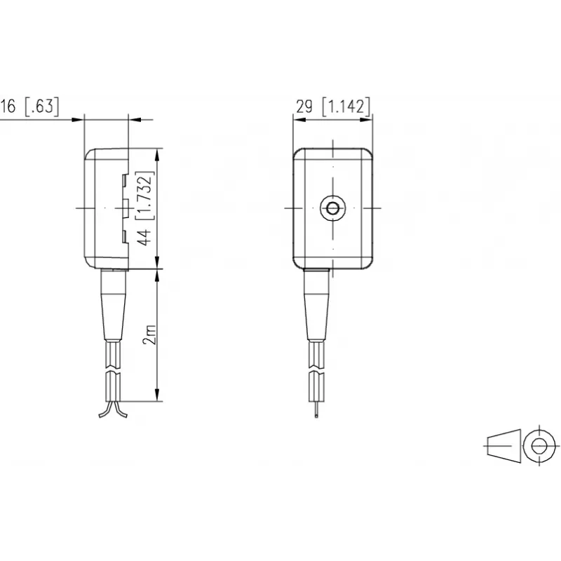 METZ CONNECT Sensor de fugas LKS 1 (110329) - Deteção condutiva de fugas, cabo de 2m, saída de relé