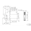 METZ CONNECT 11051025 Módulo de relé de potência 24 V DC, 1 CO, 16 A, calha DIN, Preto/Laranja
