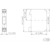 METZ CONNECT KRA-M4/1 Módulo de relé de interface, 1 contacto comutador, bobina 24 V AC, Branco 11061313