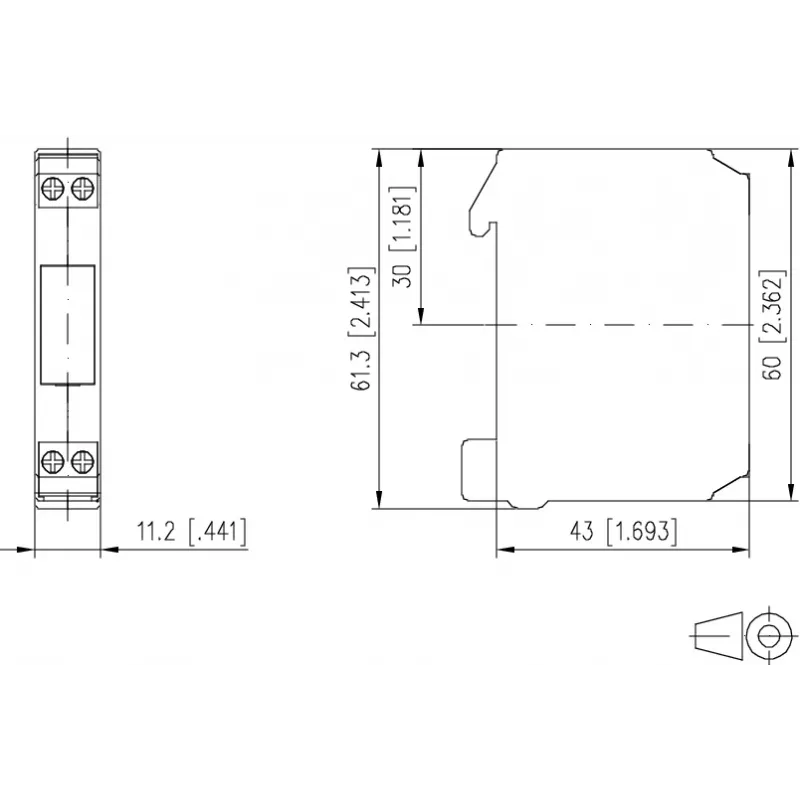 METZ CONNECT KRA-M4/1 Módulo de relé de interface, 1 contacto comutador, bobina 24 V AC, Branco 11061313