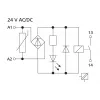 METZ CONNECT KRA-M4/1 Módulo de relé de interface, 1 contacto comutador, bobina 24 V AC, Branco 11061313