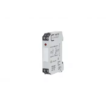 METZ CONNECT KRA-M4/1 Módulo de relé de interface, 4 contactos comutadores, bobina 24 V AC, 250 V AC, Branco 11061325