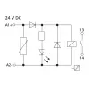 METZ CONNECT KRA-M4/1 Módulo de relé de interface, 4 contactos comutadores, bobina 24 V AC, 250 V AC, Branco 11061325