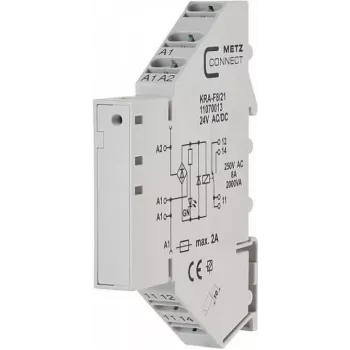 METZ CONNECT 11070013 Módulo de relé 24 V DC 1 CO Branco