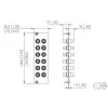 METZ BTR 15024A0112-E OpDAT REGpro 12xST SM/MM cerâmica painel frontal cinzento 3U/7HP