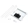 METZ BTR 130861-MSK-E conjunto de extensão de cassetes de fusão de fibra ótica para caixa modular AP