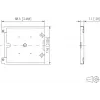 METZ BTR 130861-MSK-E conjunto de extensão de cassetes de fusão de fibra ótica para caixa modular AP
