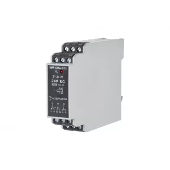 METZ CONNECT KRA-S12/21-21-21 relé de acoplamento, bobina 24 V AC, 3 contactos comutadores, branco 11060913