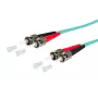 METZ OpDAT 151J1AOAOA0E ST/ST OM3 cabo patch de fibra ótica multimodo duplex, 10 m