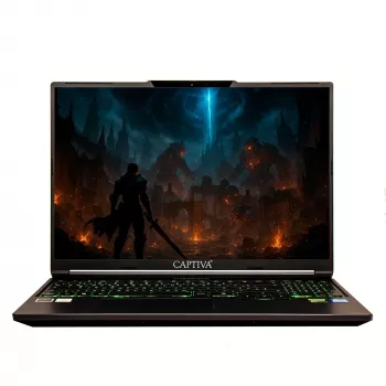 Captiva Entry Gaming I10-0938GE portátil, 16 polegadas, Intel Core i7-14650HX, GeForce RTX 5060 8GB, 64GB RAM, 2TB SSD, Windows 11 Pro, sem fonte de alimentação