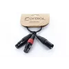 Cabo adaptador Y XLR Cordial EY 0,3 MFF - 1x XLR macho para 2x XLR fêmea, 0,3 m, preto 14881