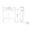 Tampa de proteção contra pó METZ BTR para módulos Cat.6A RJ45, vermelho (820032-0108-I)