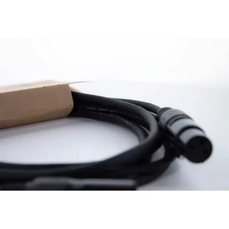 Cabo de ligação XLR Cordial ED 5 FM 5m preto 14902