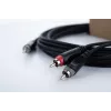 Cabo adaptador Y de áudio Cordial 14854 jack 3,5mm para 2x RCA 1m preto