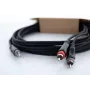 Cabo adaptador Y de áudio Cordial 14857 jack 3,5mm para 2 RCA 5m preto