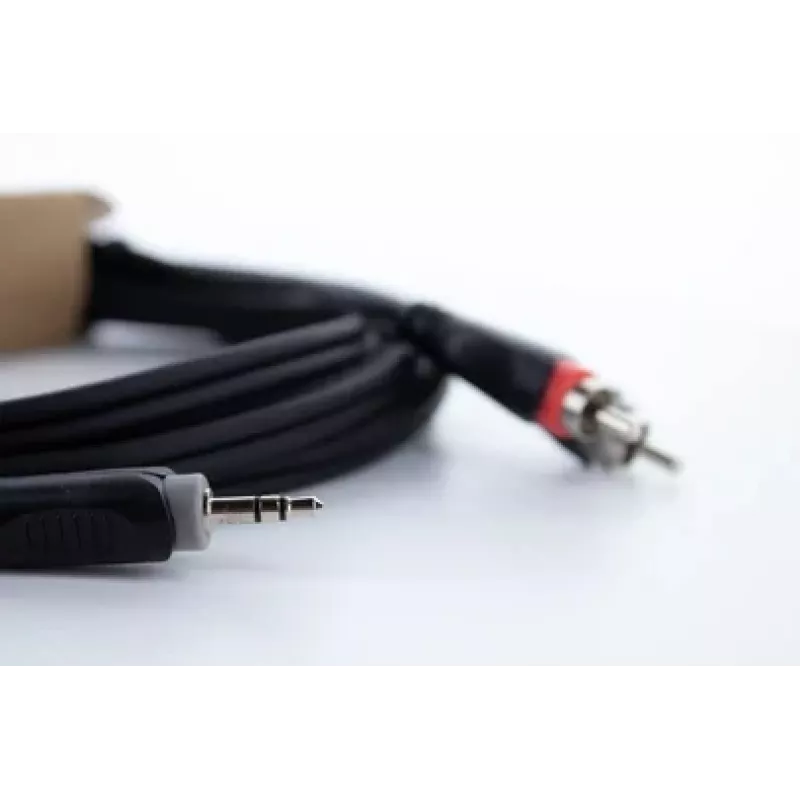 Cabo adaptador Y de áudio Cordial 14857 jack 3,5mm para 2 RCA 5m preto