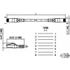 Conector METZ CONNECT Cat.6A RJ45 de montagem em campo, blindado, sem ferramentas, pack de 10
