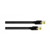 Cabo patch Cordial 15579 CAT 7a S/FTP, RJ45, 3 m, preto, bainha PUR