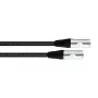 Cabo patch Cordial 15618 CAT 6a S/FTP RJ45, 1 m, bainha PUR preta