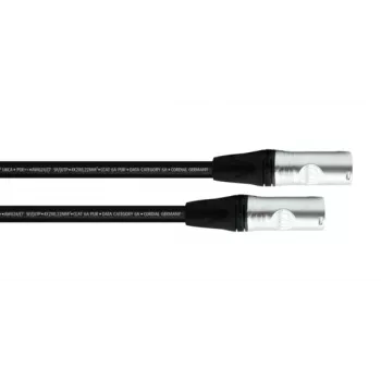 Cabo patch Cordial 15622 CAT 6a SF/UTP 5m preto PUR